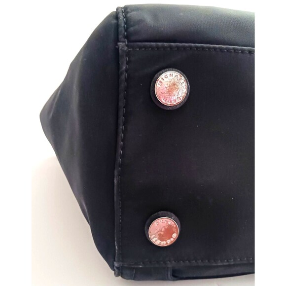 Michael Kors Kelsey Lg Tote Blk Nylon w Blk Saffiano Leather Straps - Picture 11 of 12